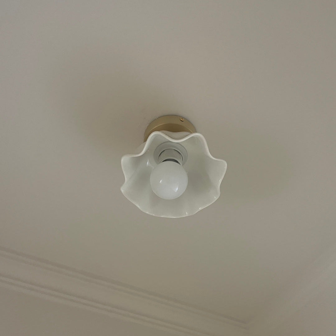 Blossom Glow Mid-Century Ceramic Ceiling Light D952