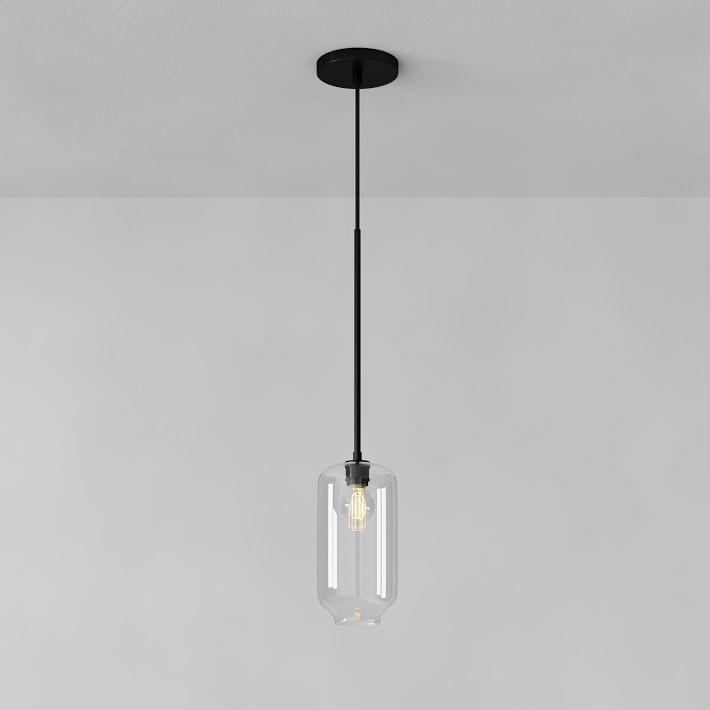 Lumivelle Pebble Pendant Light - Adjustable Glass Shade - Modern Lighting T243