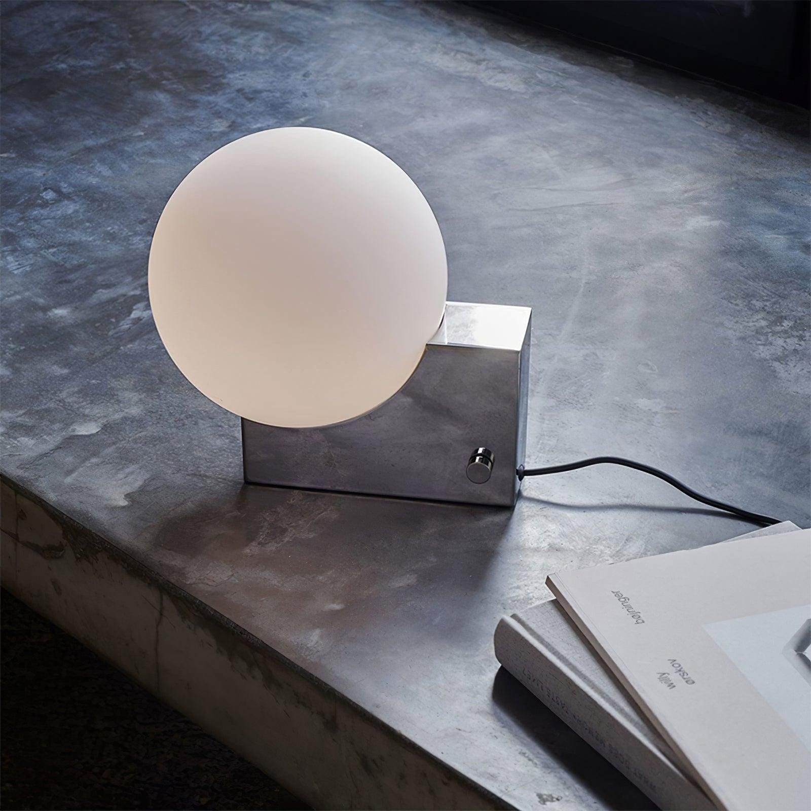 Geometric Lamp Base Glass Globe Table Lamp M467