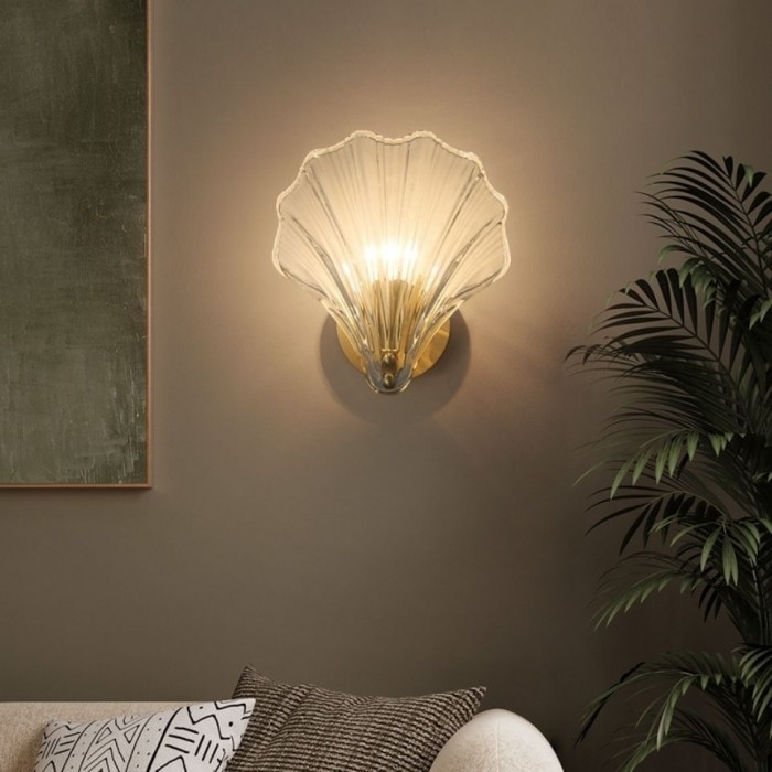 Modern Glass Design Shell Wall Lamp S139