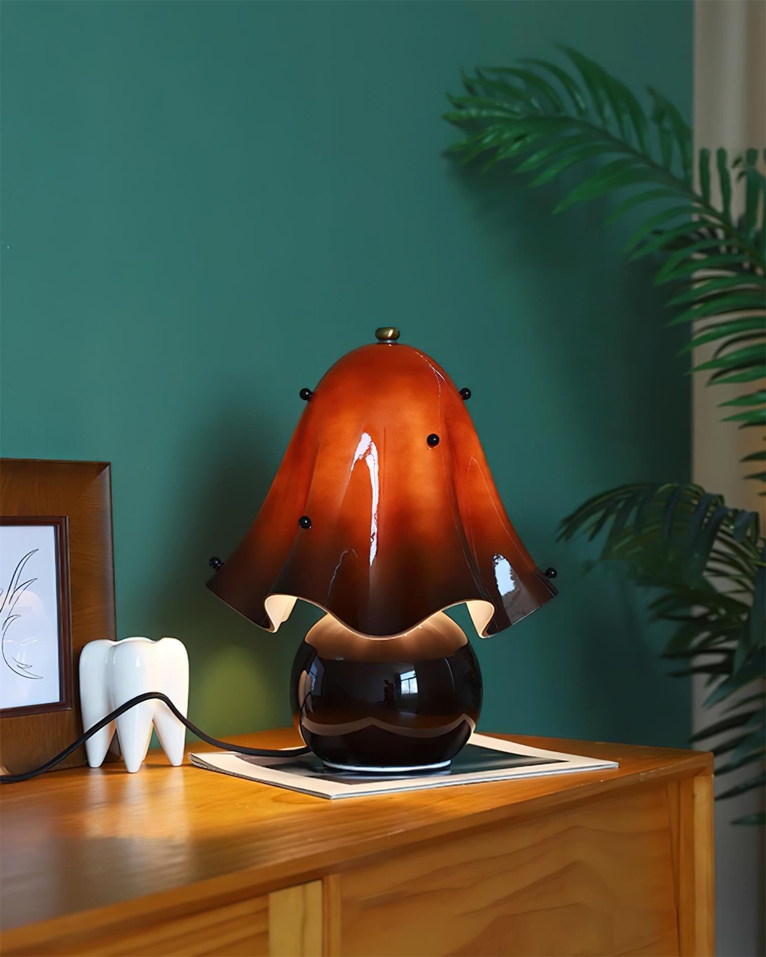 Bellina Decorative Table Lamp - Sculptural Bell Flower Shape T281