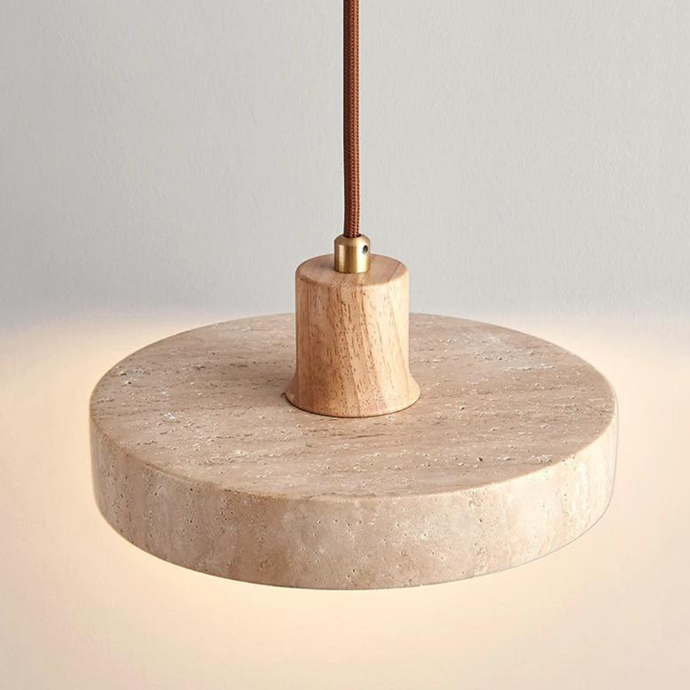 The Star's Radiance Travertine Pendant Light D855