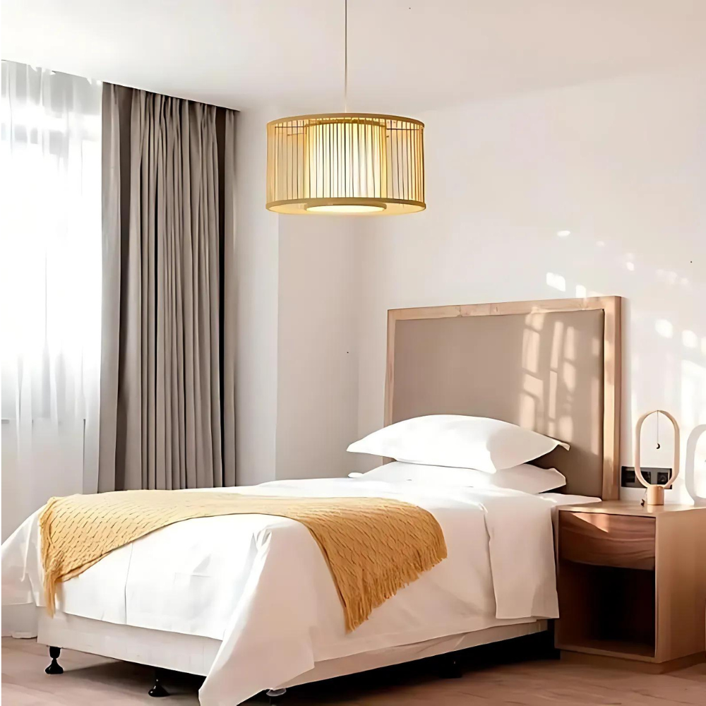 Night Butterfly Bamboo Pendant Light D900