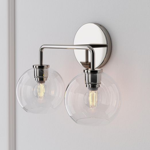Selvion Artistic Globe Sconce Light - Handcrafted Glass Sculptural Wall Fixture T021