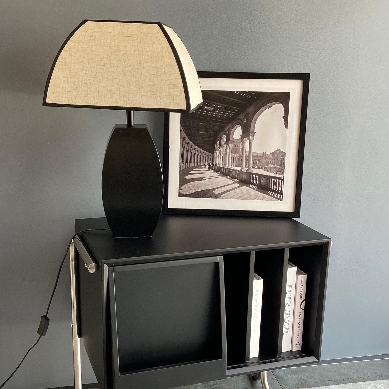 Retro Metal Mushroom Fabric Table Lamp M549