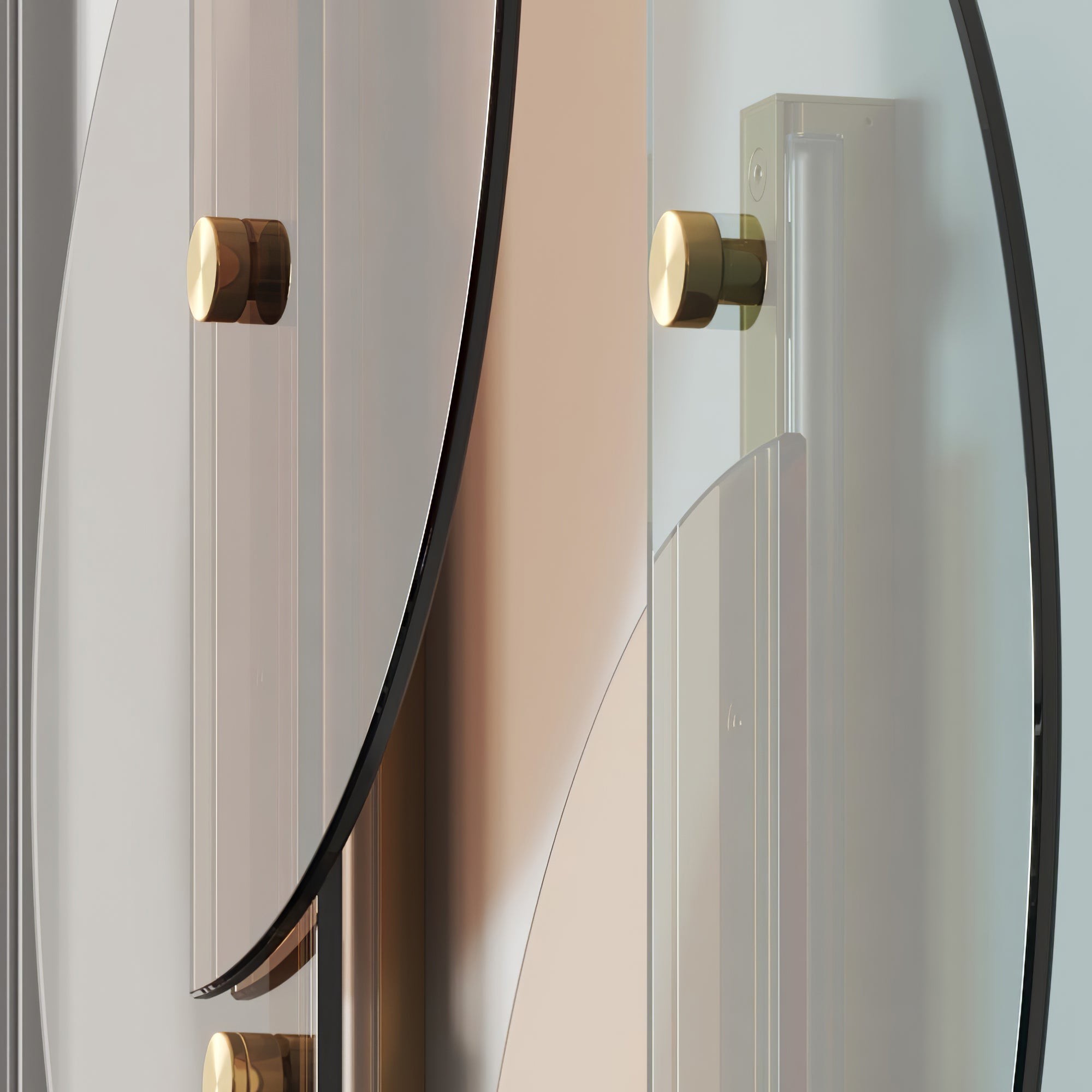 Simple Fan-Shaped Glass Arc Wall Lamp M121
