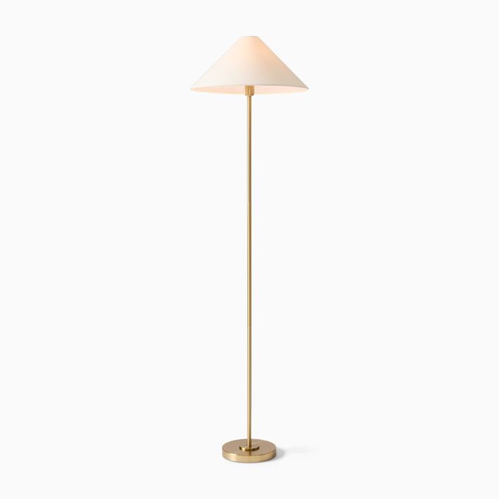 Diora Table & Floor Lamps - Linen Shade Modern Linear Style Sophisticated Accent T039