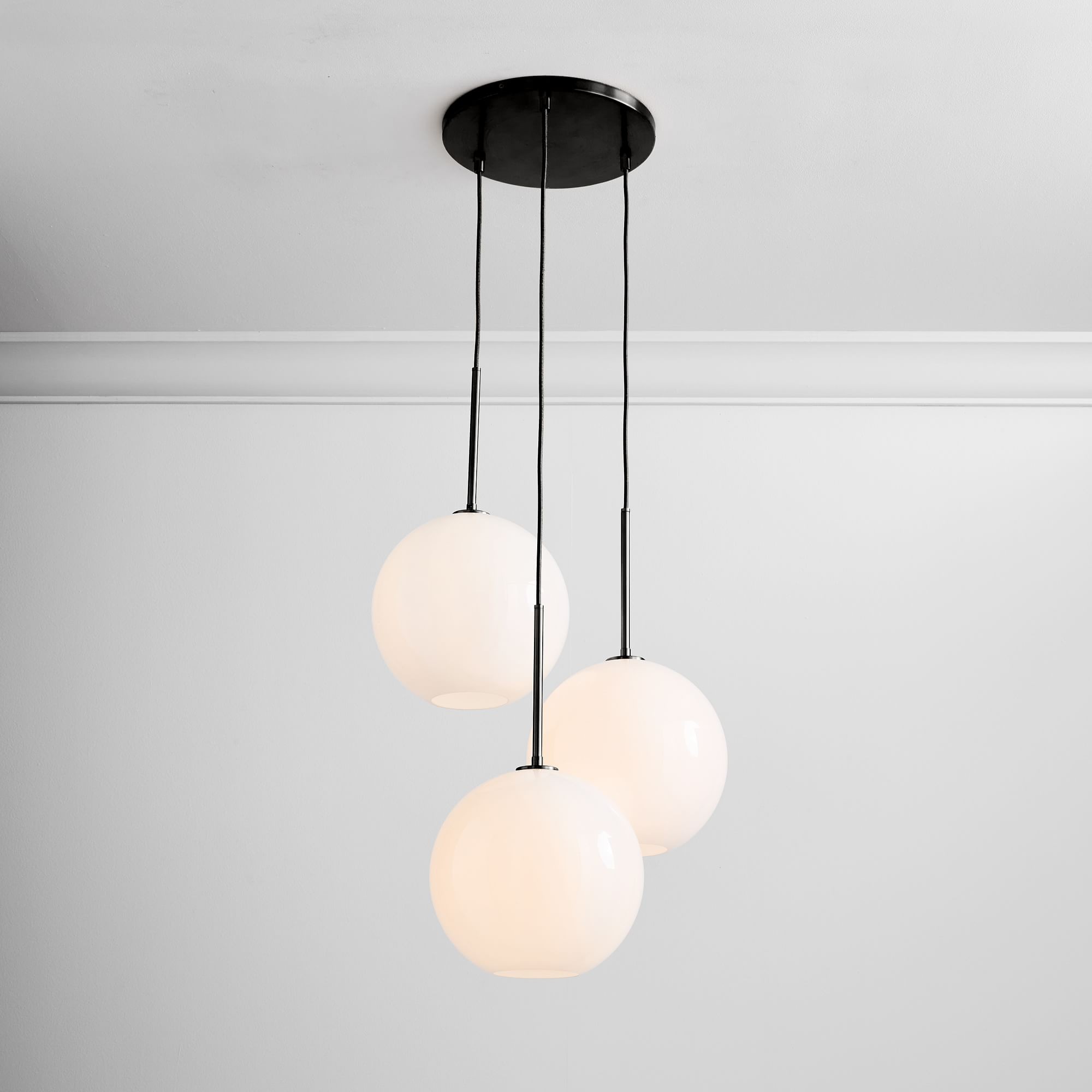 Selvion Minimalist Crystal Chandelier - Handcrafted Glass Sculptural Lighting Fixture T150