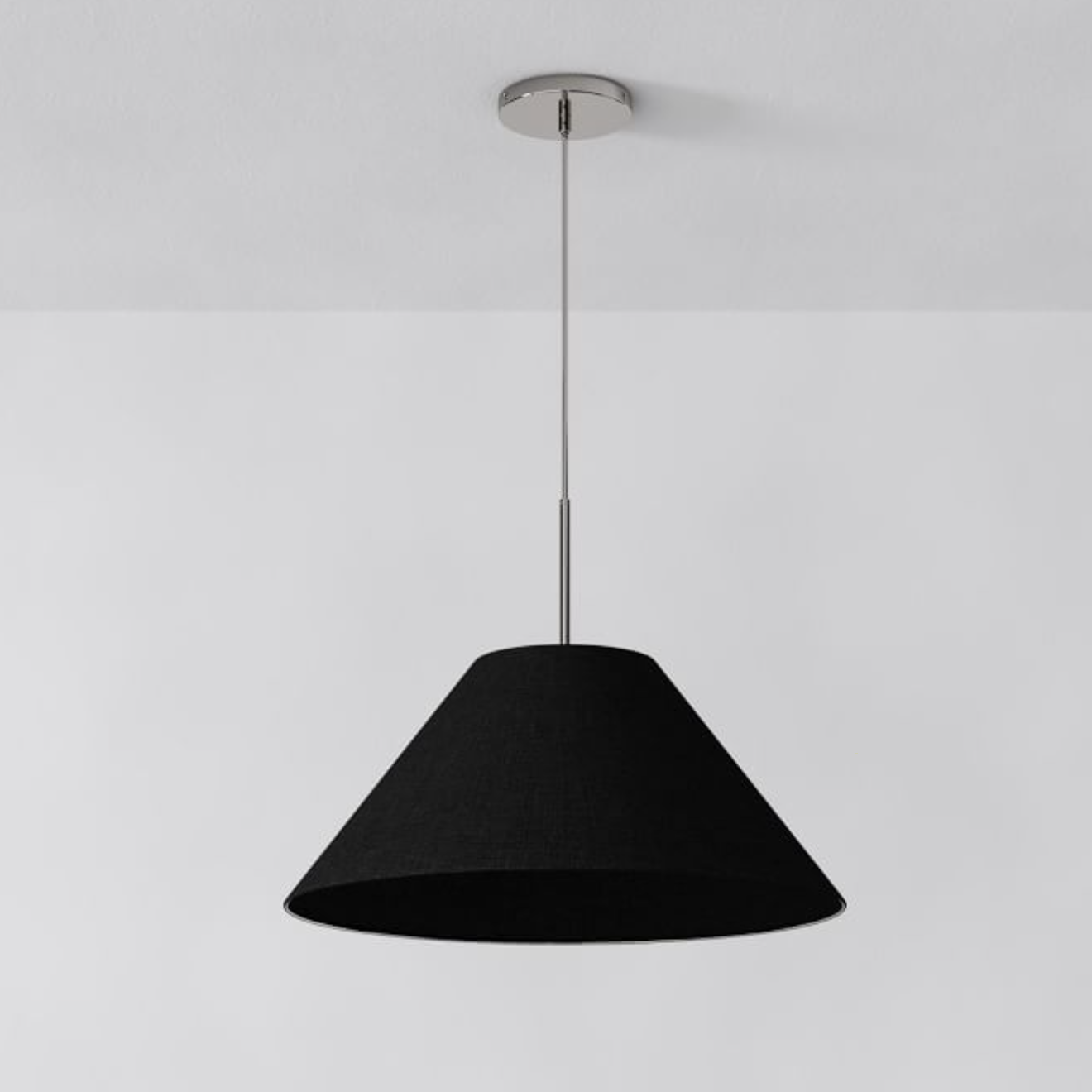 Conica Sculptural Fabric Cone Pendant Light - Modern Design for Dining Room T089