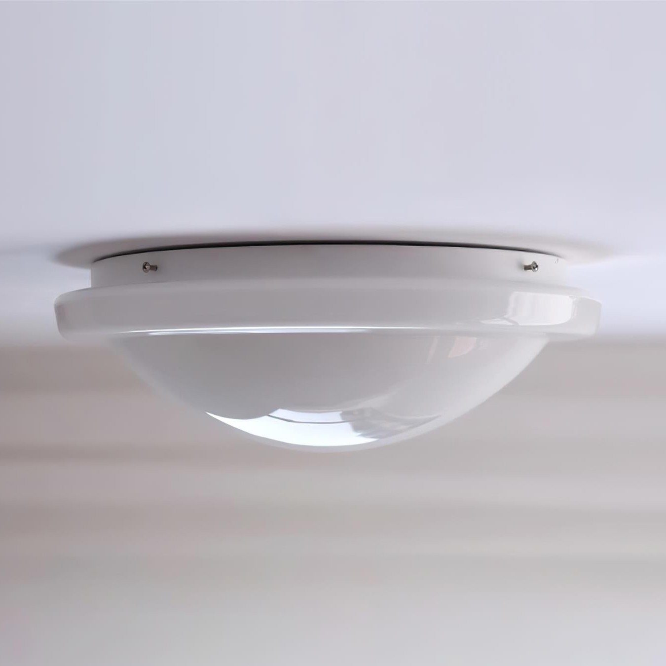 Modern Miminalist White Glass Led Ceiling Lamp M411