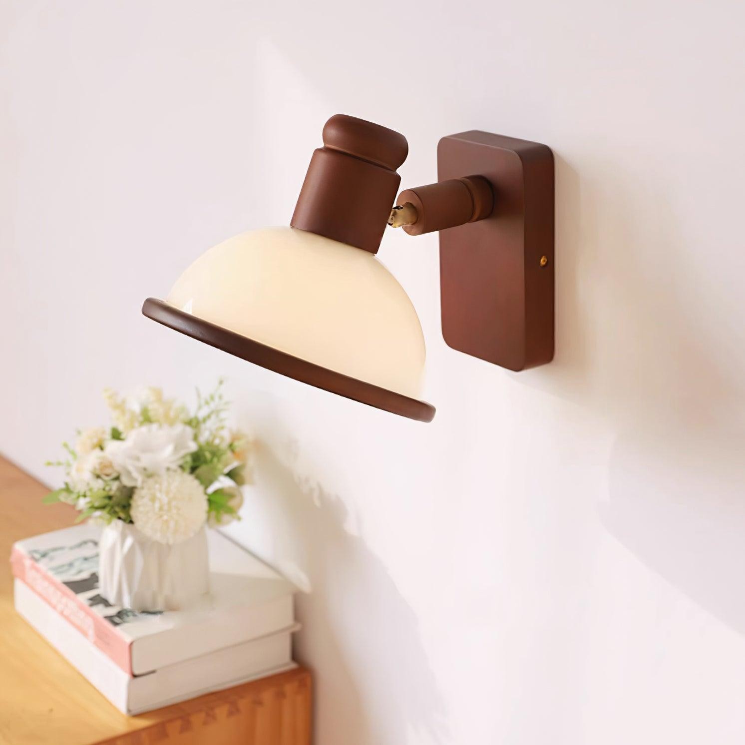 Modern Wooden Adjustable Bedside Reading Wall Lamp M376