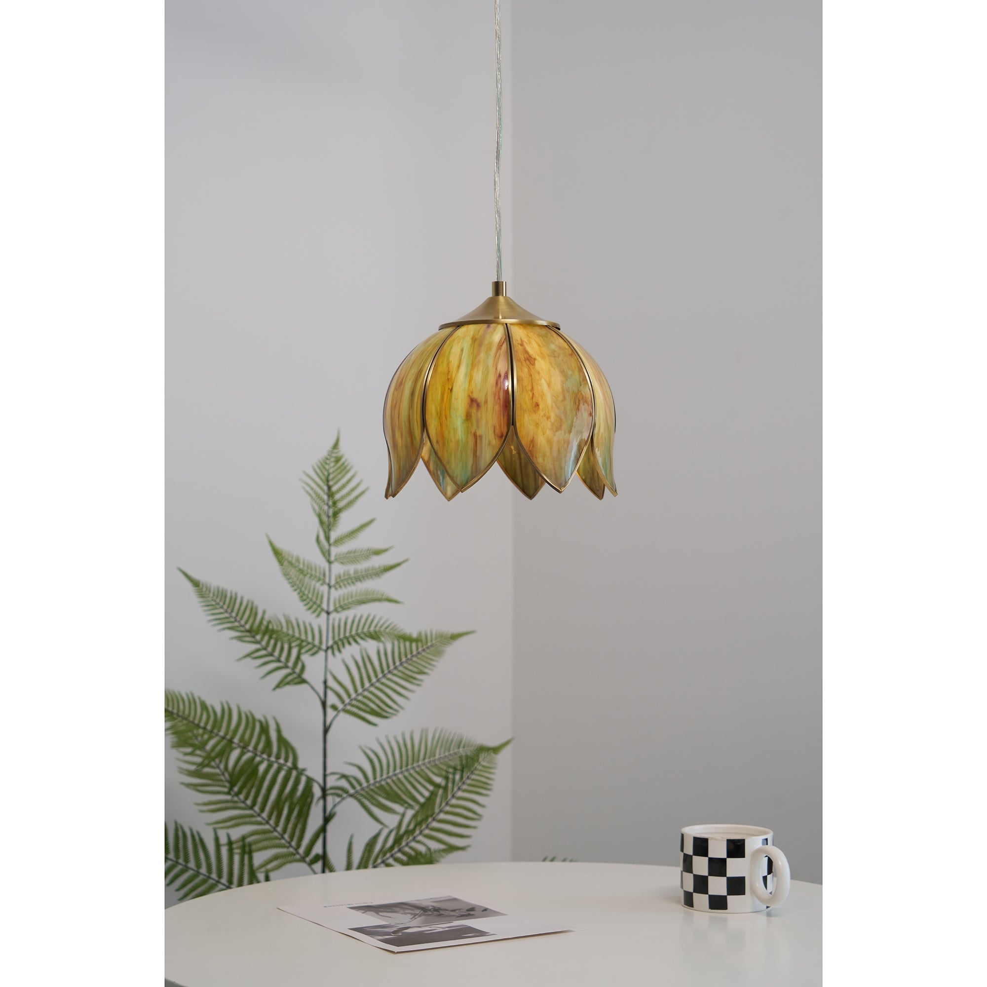 Retro Lotus Pendant Lamp D582