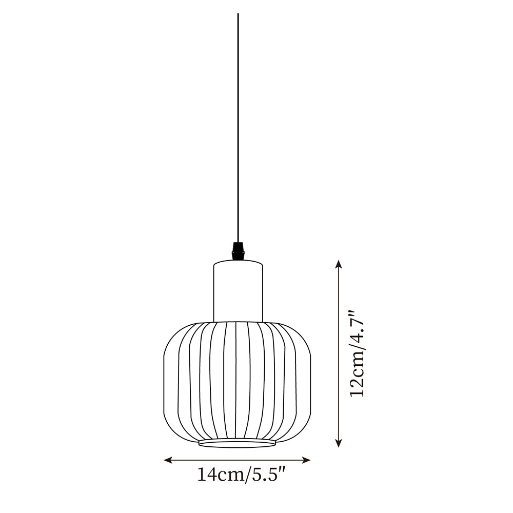 Schemat wymiarowy lampy wiszącej Model A