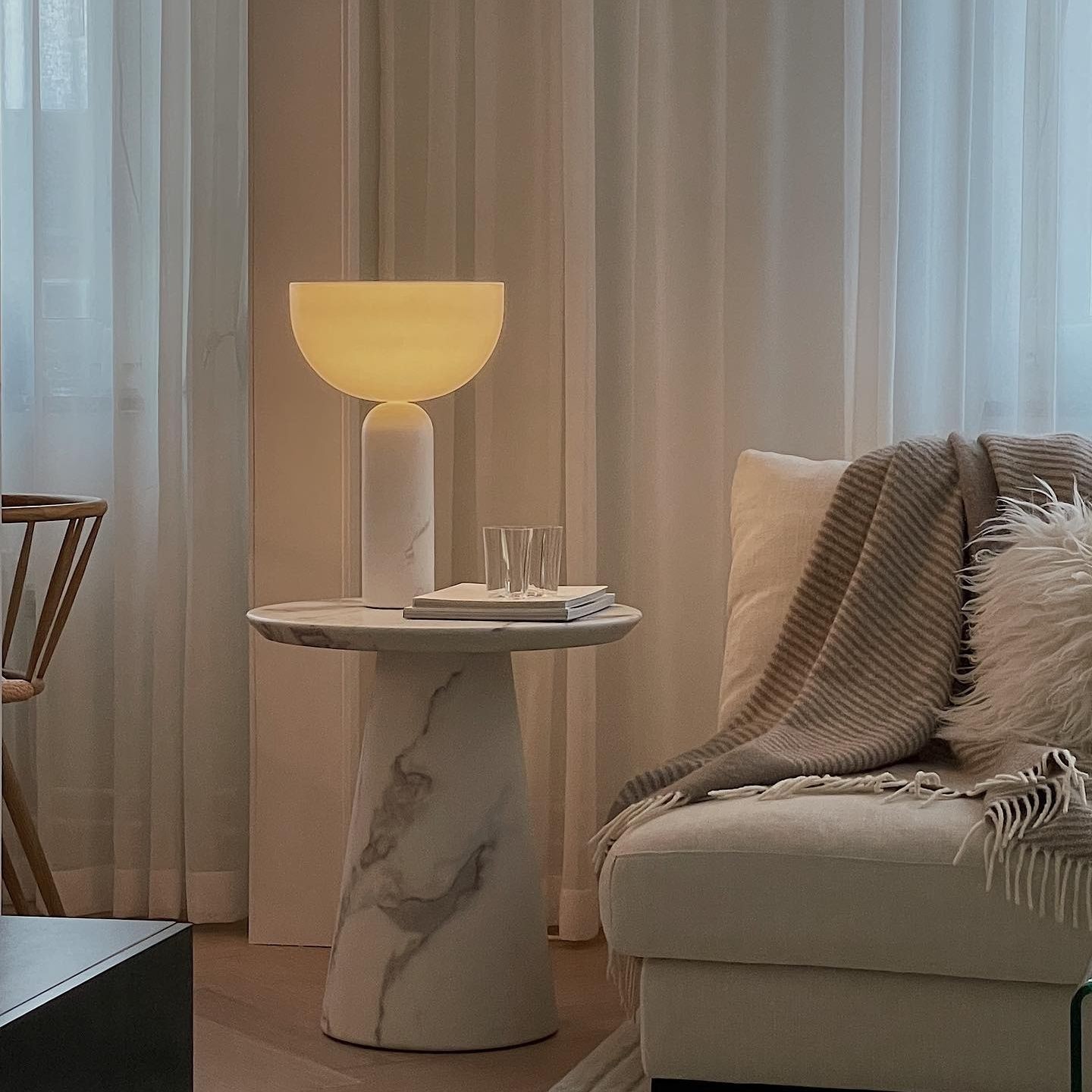 Kizu Marble Table Lamp