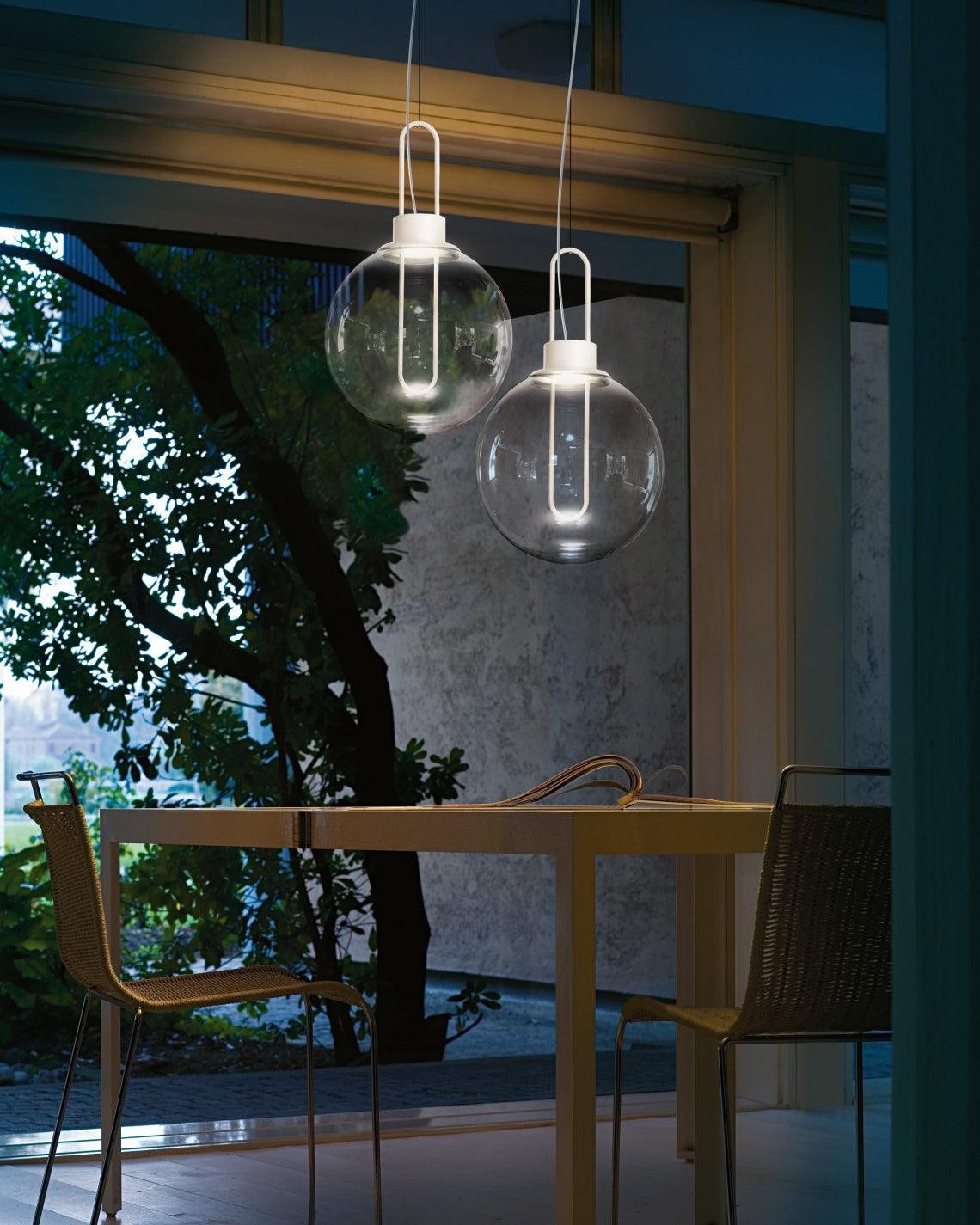 Clear Glass Orb Style Pendant Lamp M40