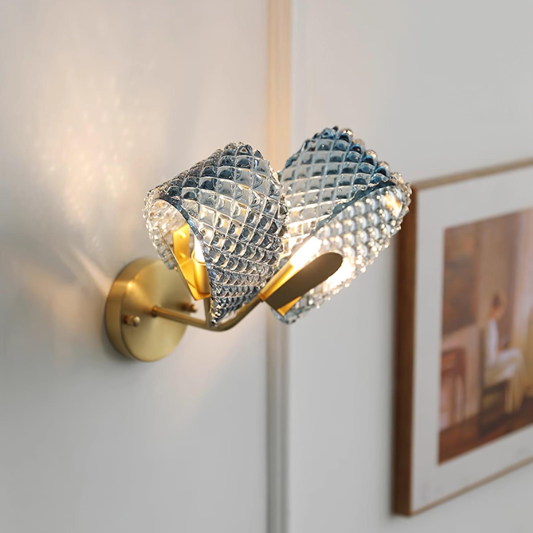 Creative Light Luxury Blue Ribbon Wall Lamp M283