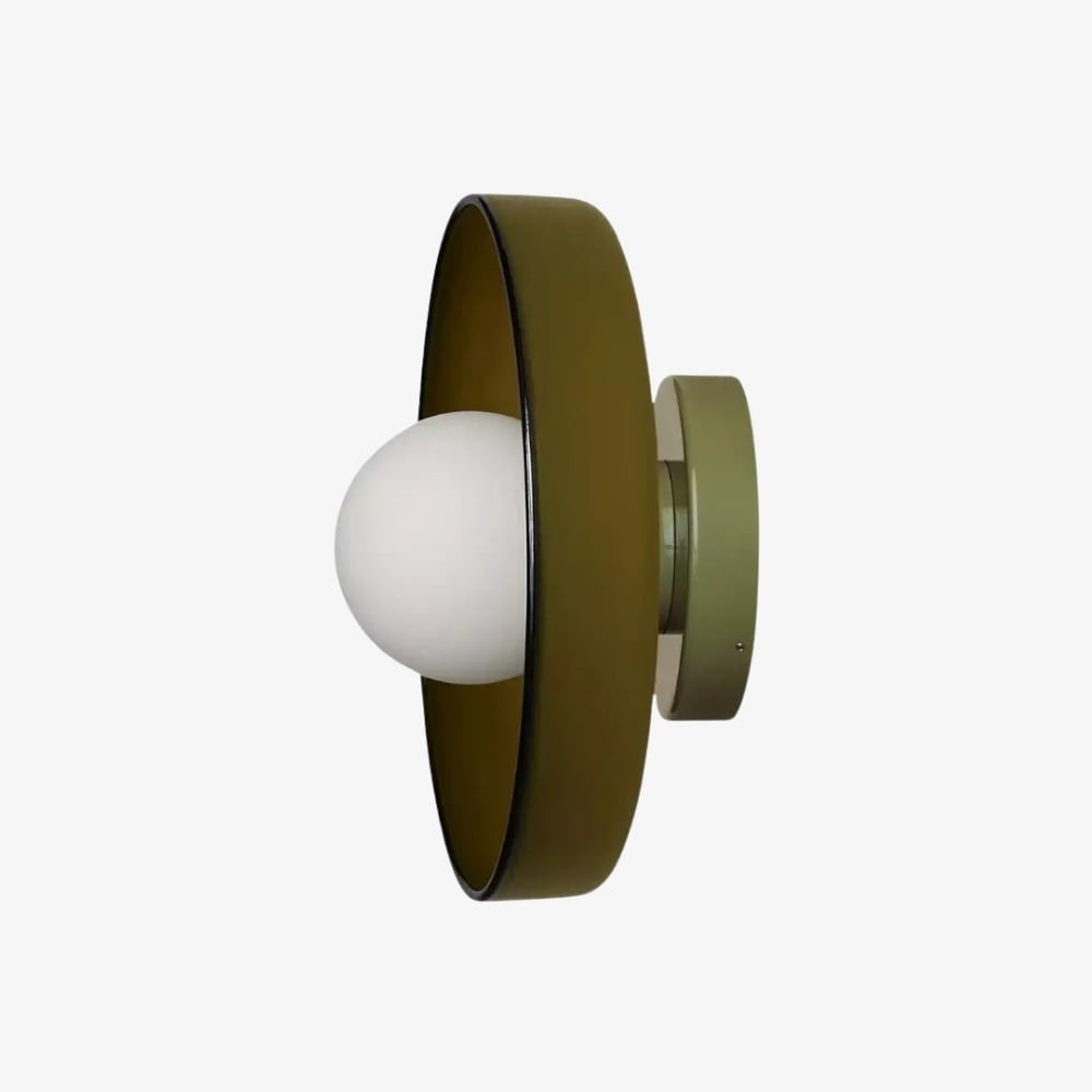 Kalo Wall Ceiling Light - Blown Glass Disc Orb Flush Mount Sconce T662
