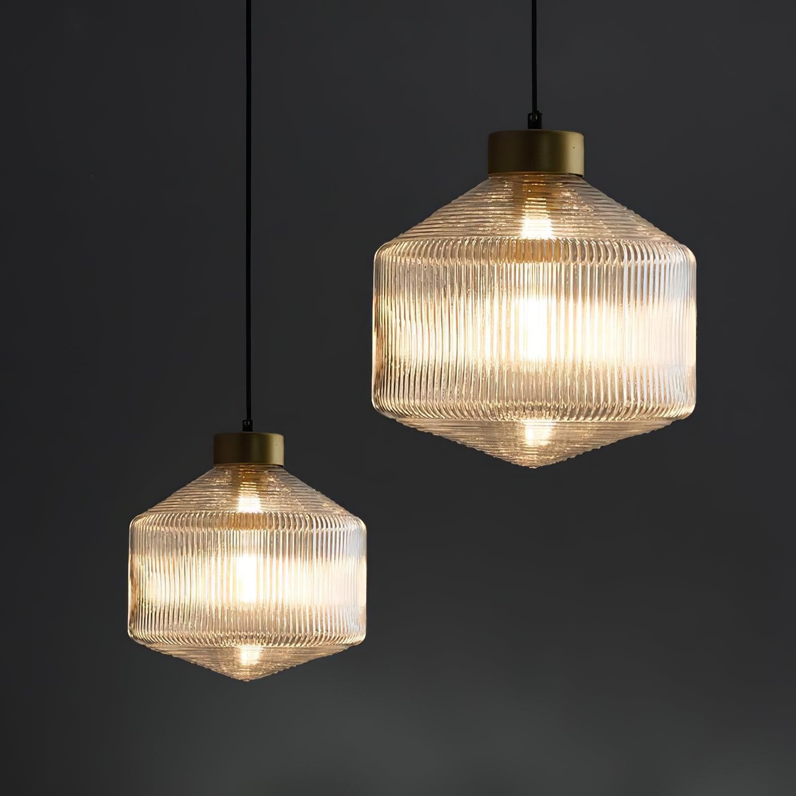 Striped Spinning Top Pendant Light M21