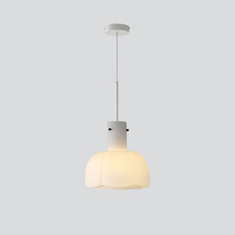 French Pastoral Style Petal Glass Pendant Light M123