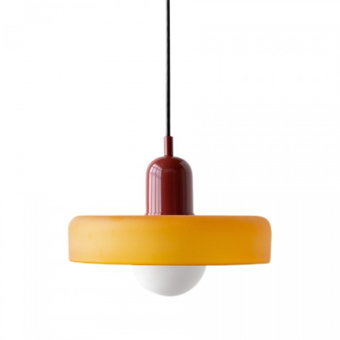 Morandi Glass Disc Orb Pendant Lamp S85