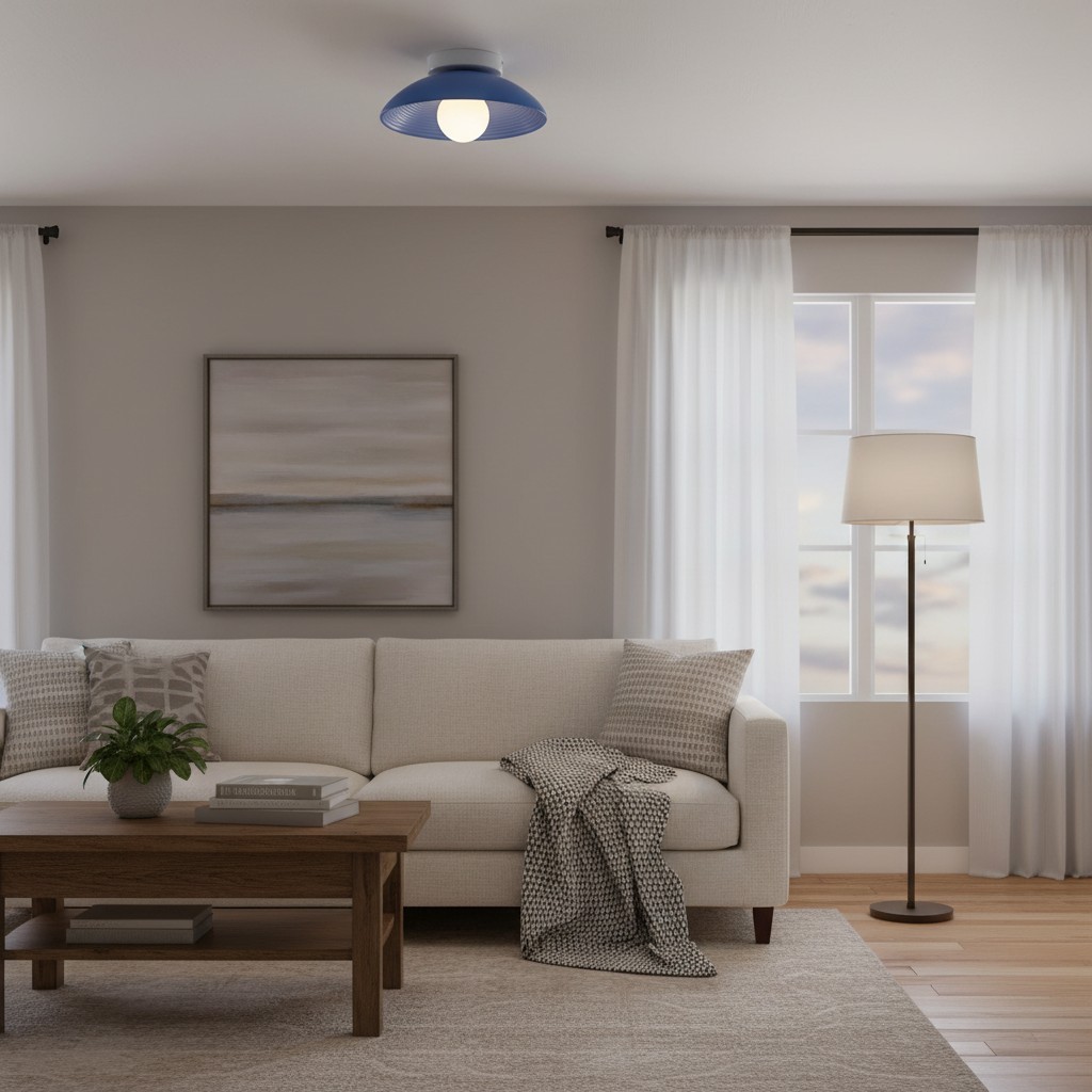 Ovalune Organic Textured Ceiling Light Sculptural Design Flush Mount - Modern Style for Living Room T527