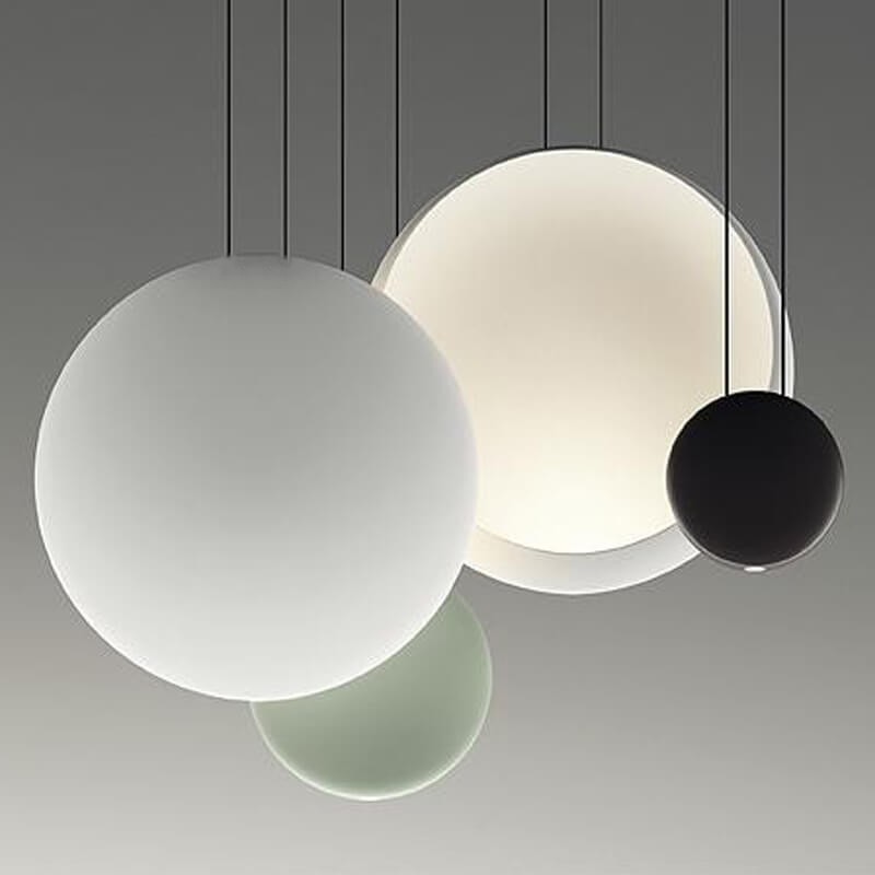 Modern Flattened Cosmos Pendant Light