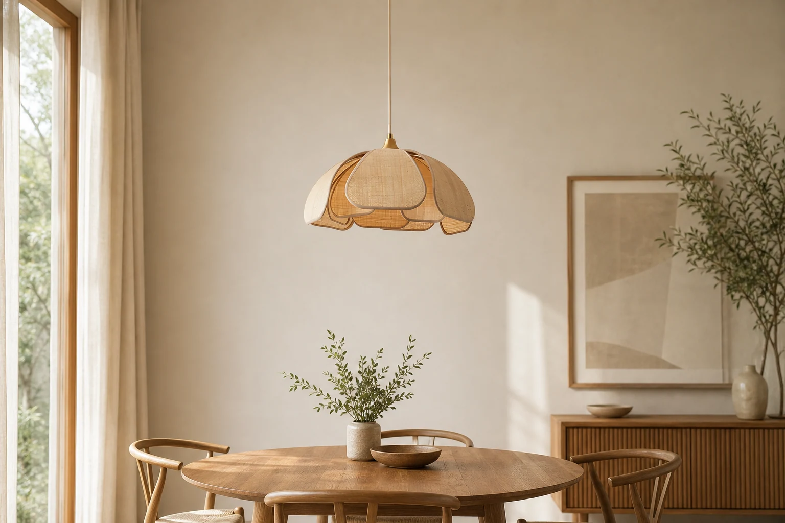 Lampa wisząca Latticeon D291, widok na scenę lifestylową