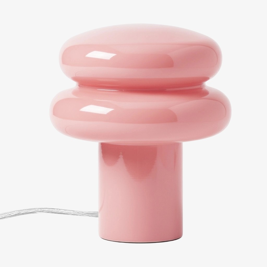 Orra Small Opal Table Lamp - Mushroom Glass Lamp for Living Room T422