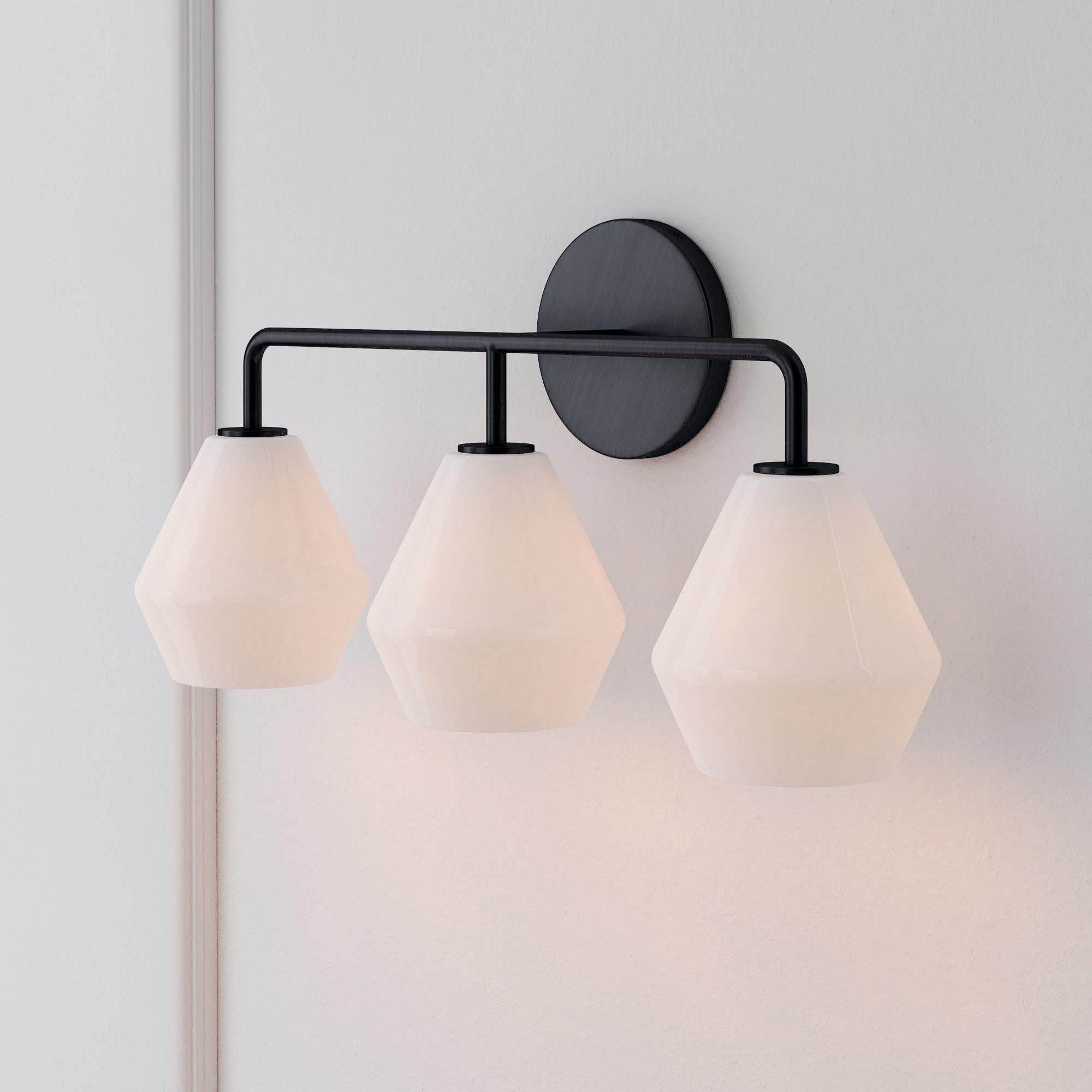 Merin Multi Head Dressing Table Wall Lamp - Metal And Glass Sculptural Lamp T186
