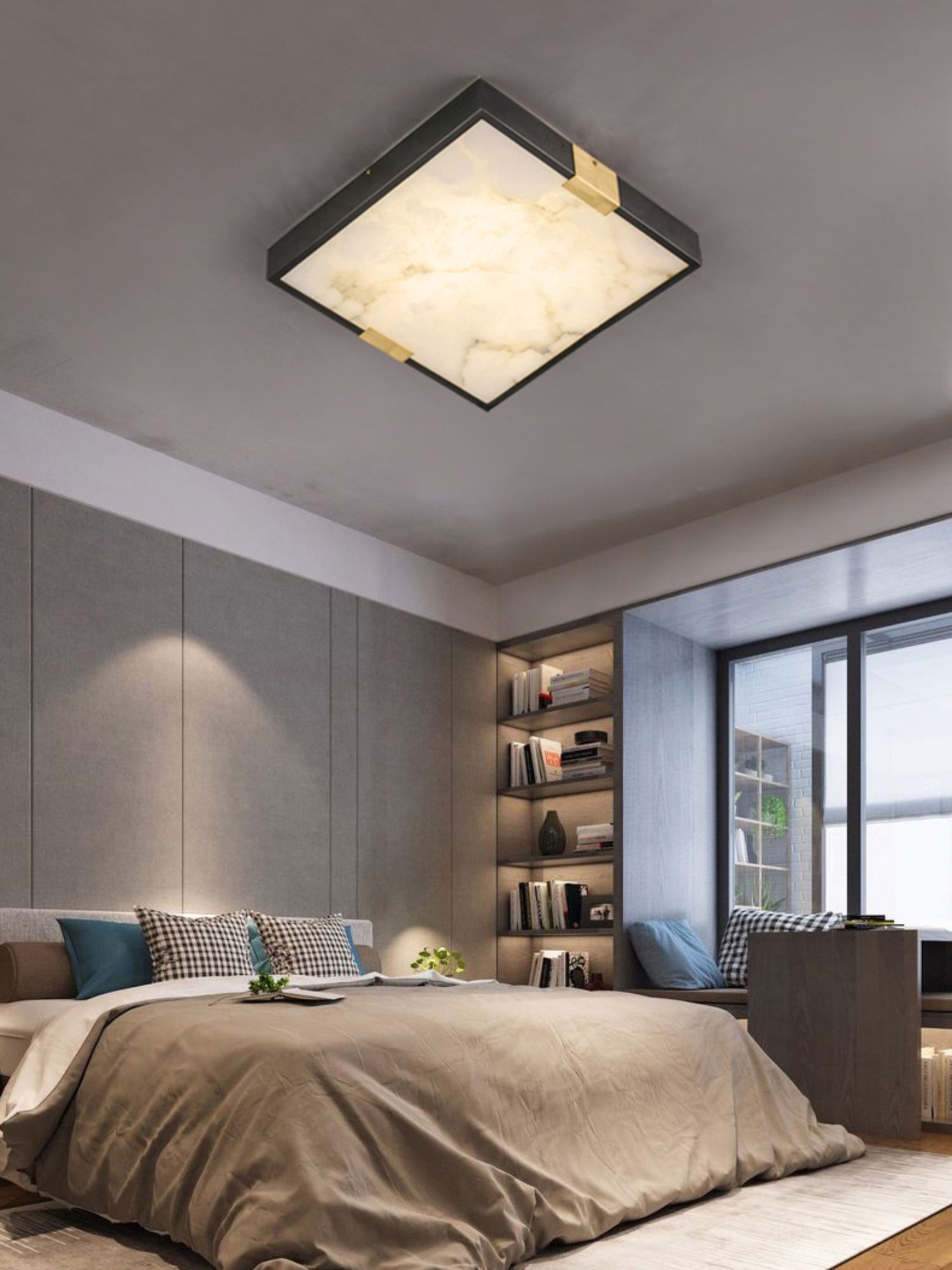 Lucien Alabaster Ceiling Light D432