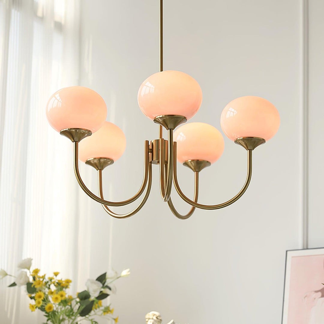 Nordic Bauhaus Glass Marshmallow Chandelier S168