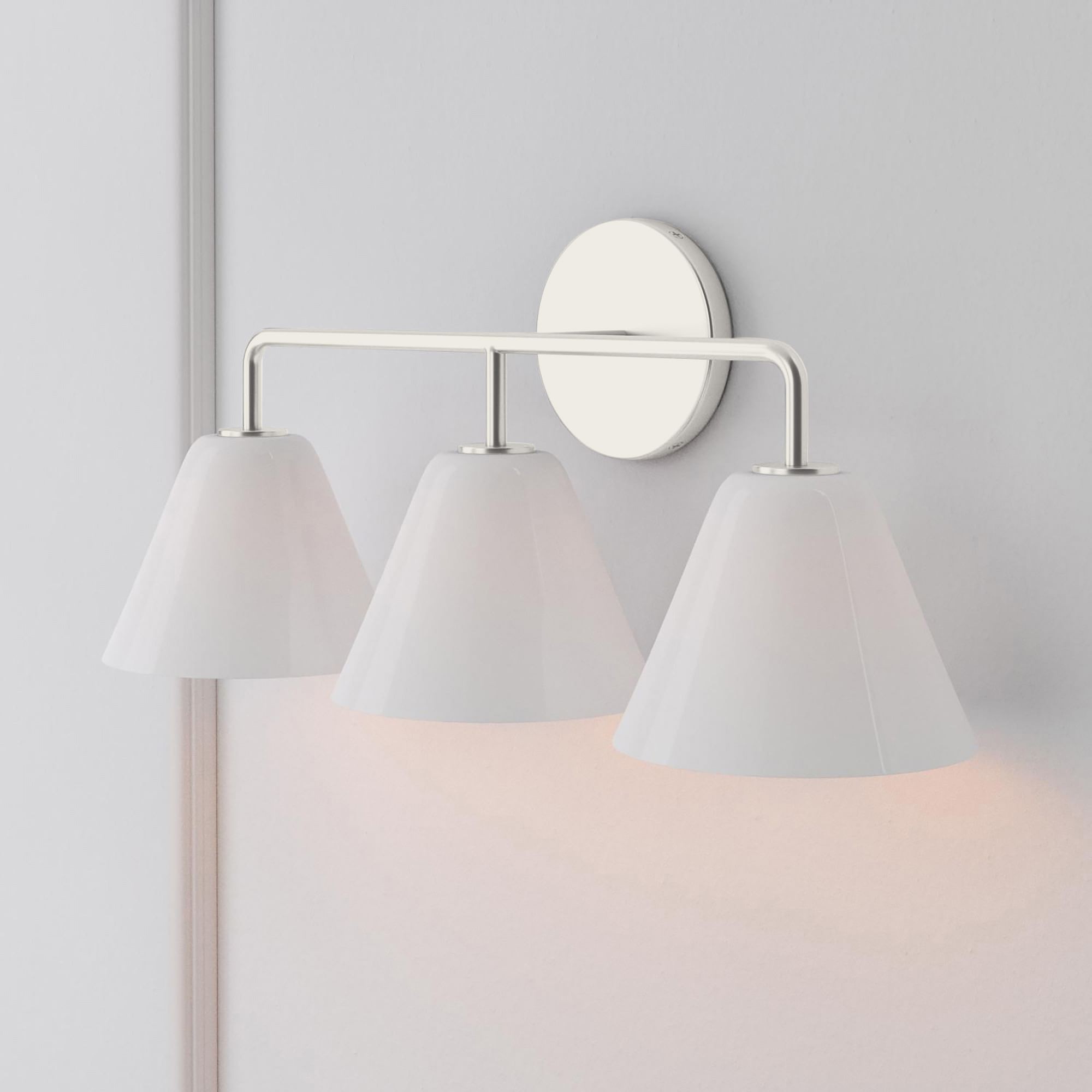Conica Cone Wall Sconce - 1, 2, 3-Light Modern Glass Lighting T235