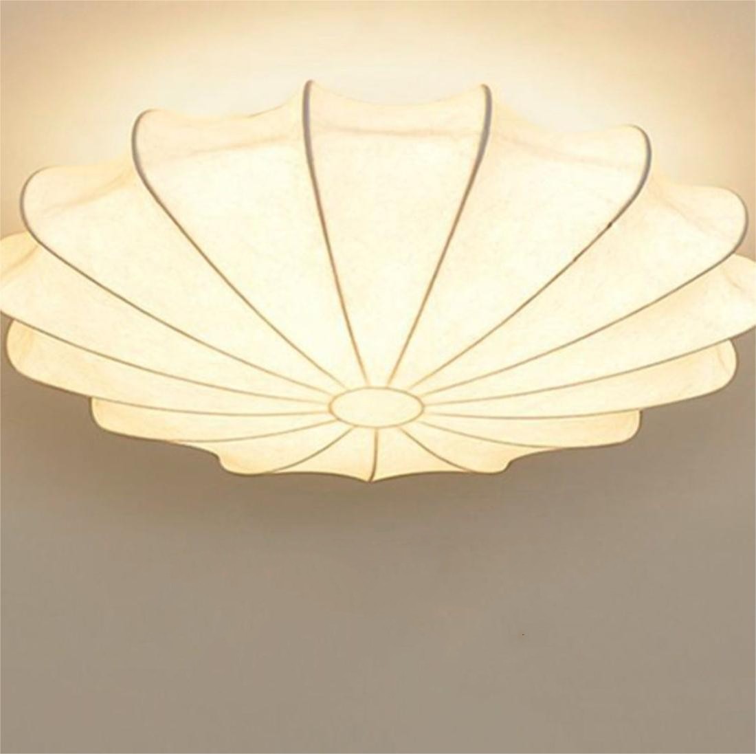 Japanese Style Wabi-Sabi Style Silk Ceiling Lamp S57