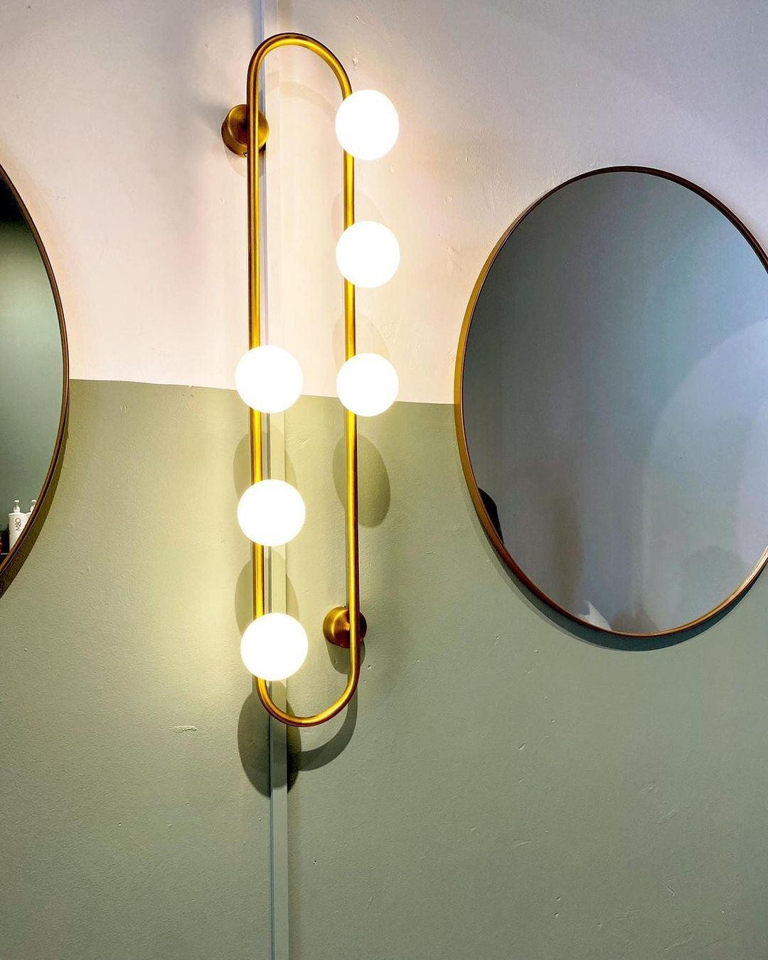 Nordic Modern Geometric Glass Globe Wall Lamp M489