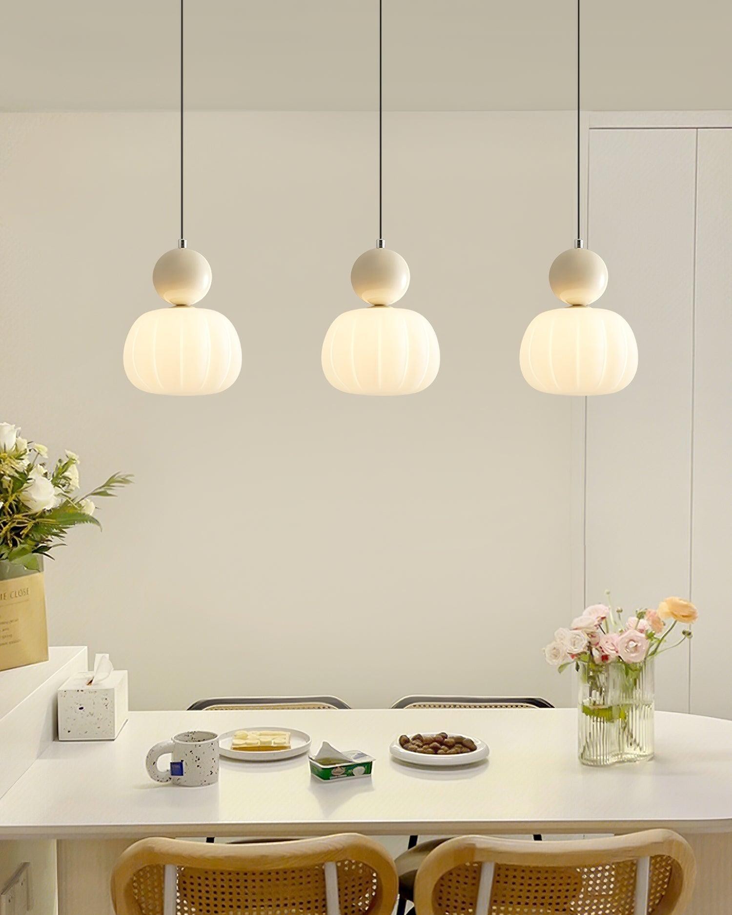 French Vintage Cream Pendant Lamp M129