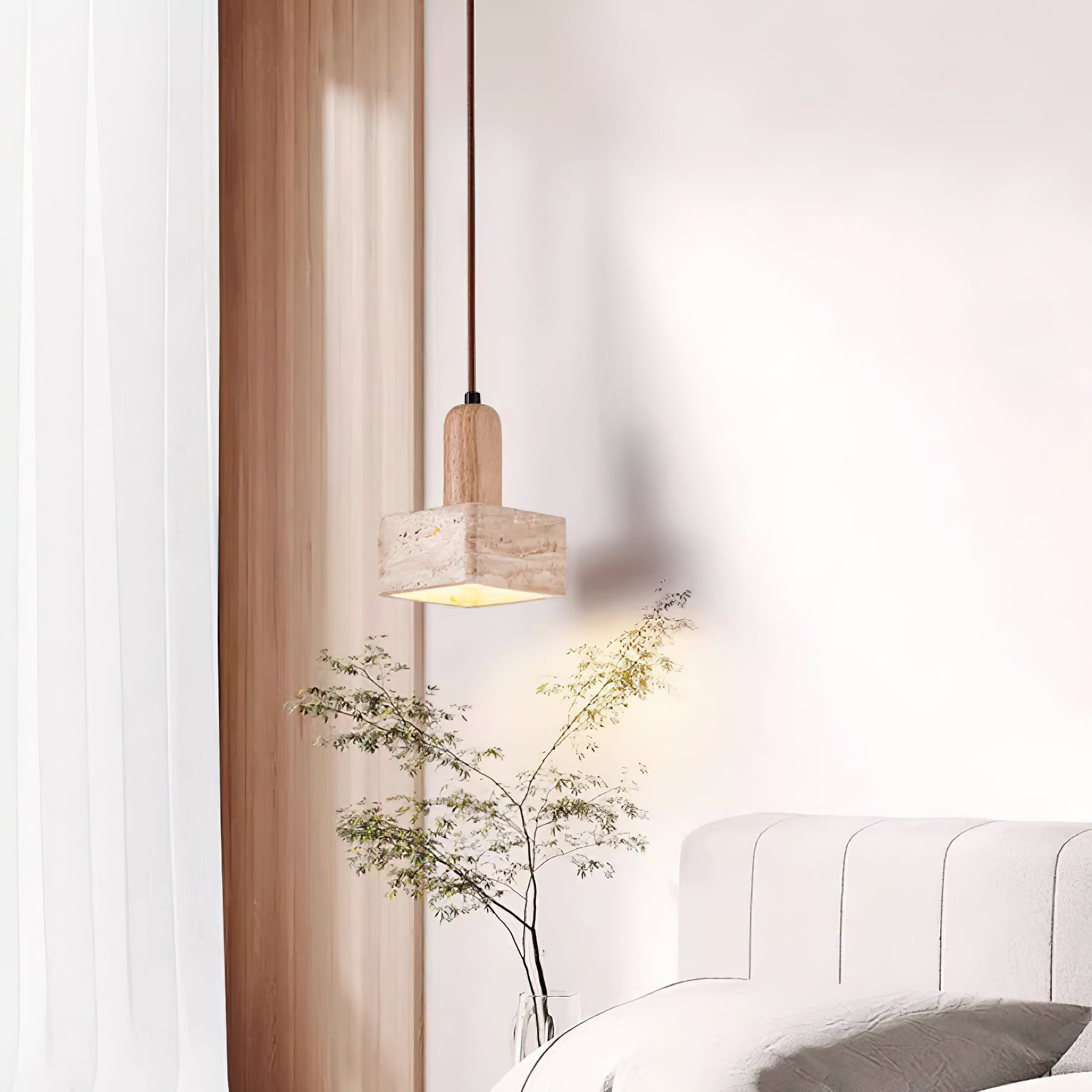 Simple Elegant Square Rectangular Pendant Lamp M195