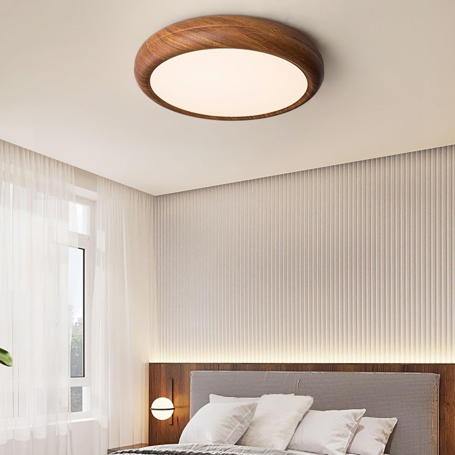 Wood Grain Round Ceiling Lamp M297