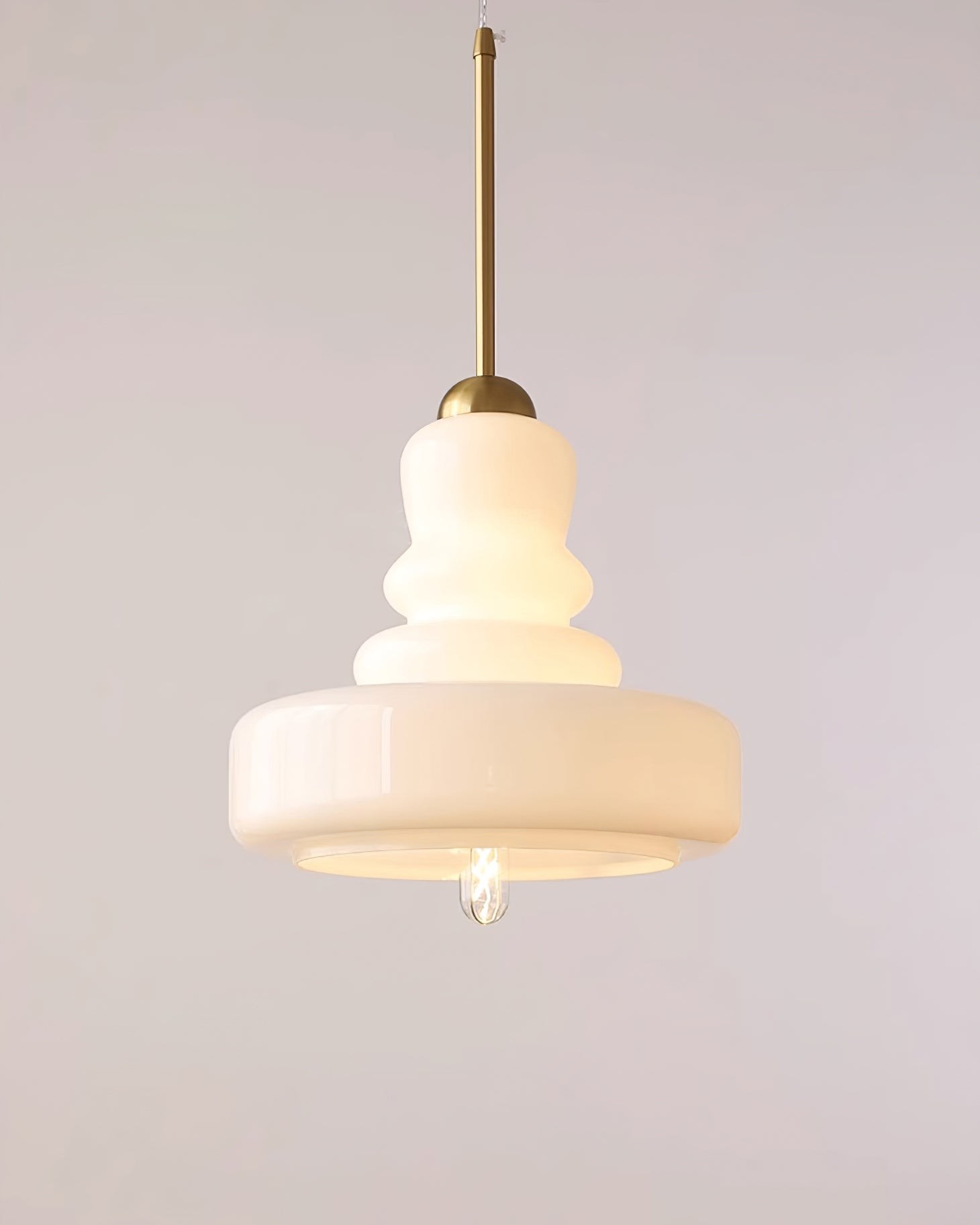 Mid Century Modern Gourd Glass Pendant Light M215
