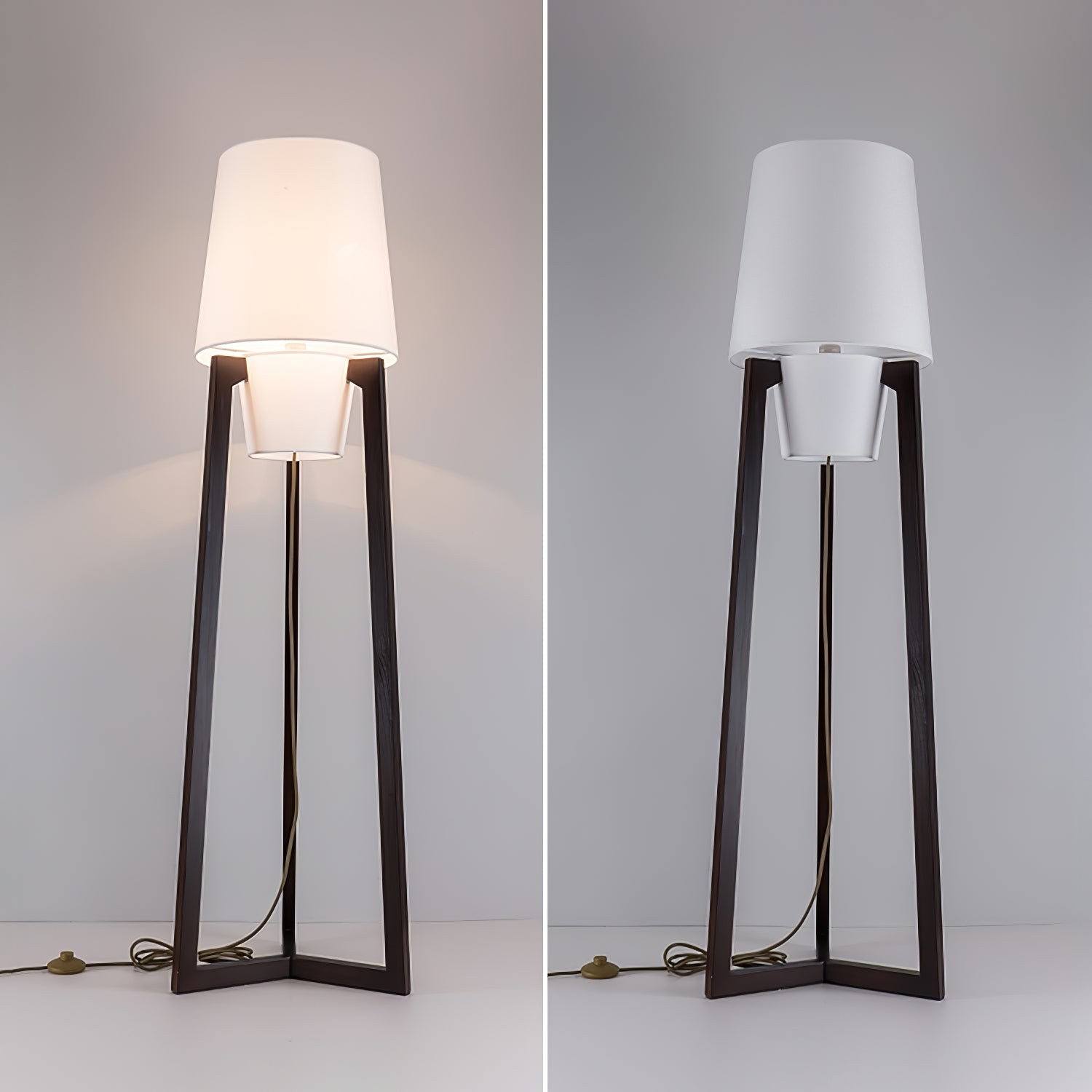 Modern Simple Chinese Style Solid Wood Floor Lamp M150