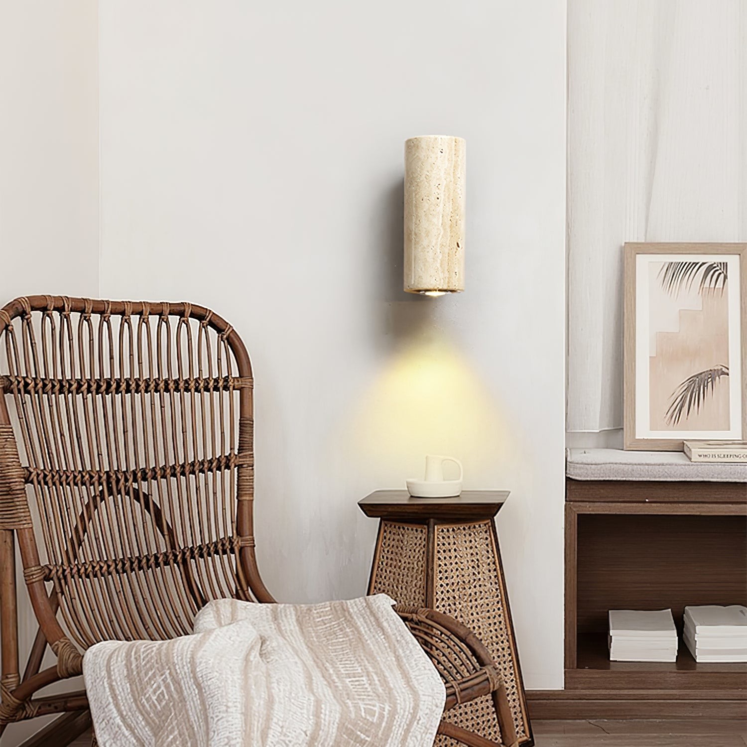 Vintage Marble Travertine Wall Lamp M577