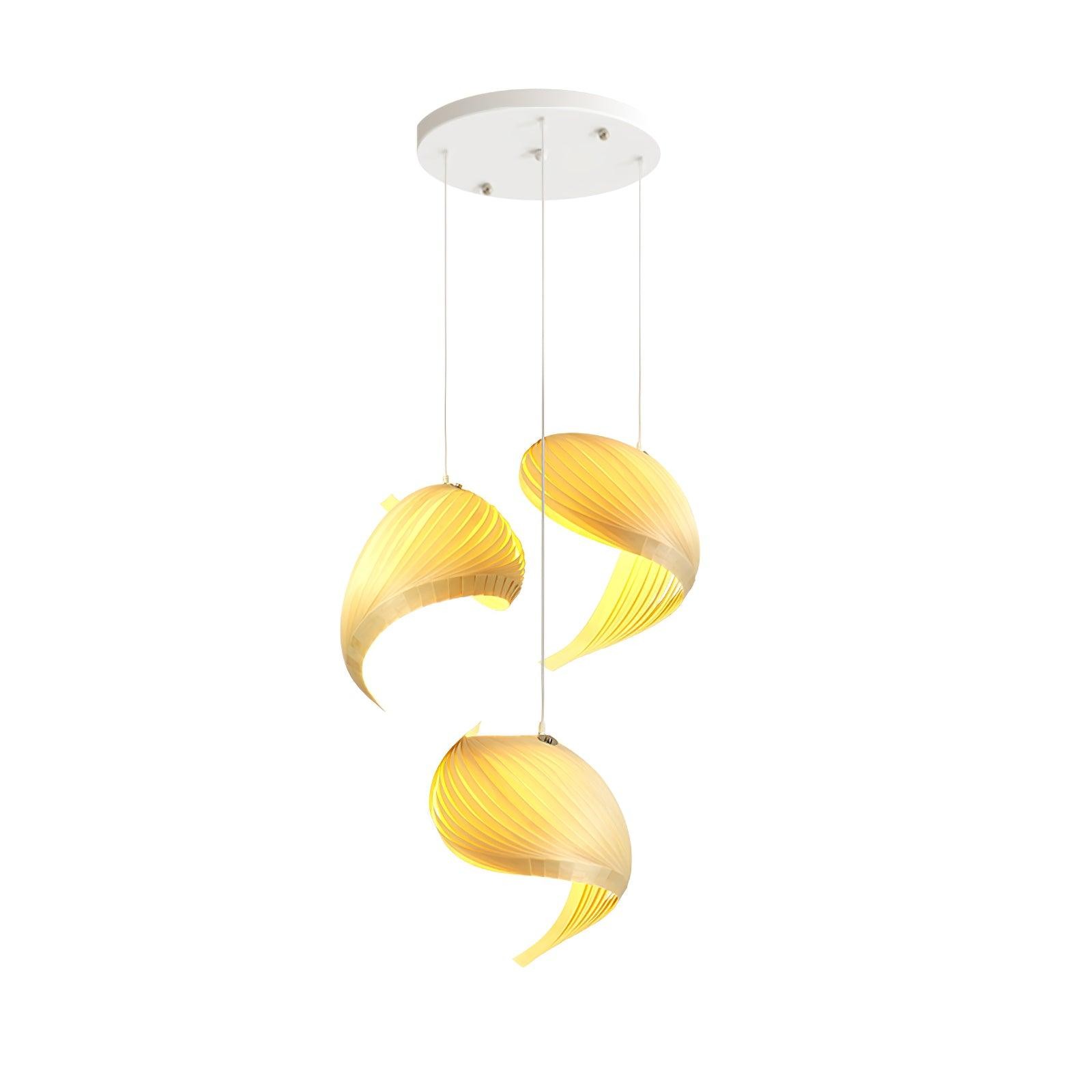 Creative Wooden Nautilus Shell Pendant Light S170