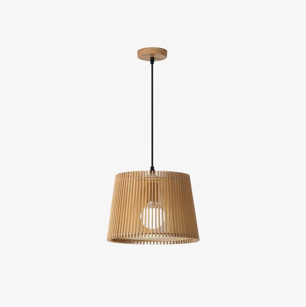 Wooden Log Color Cage Pendant Light M425