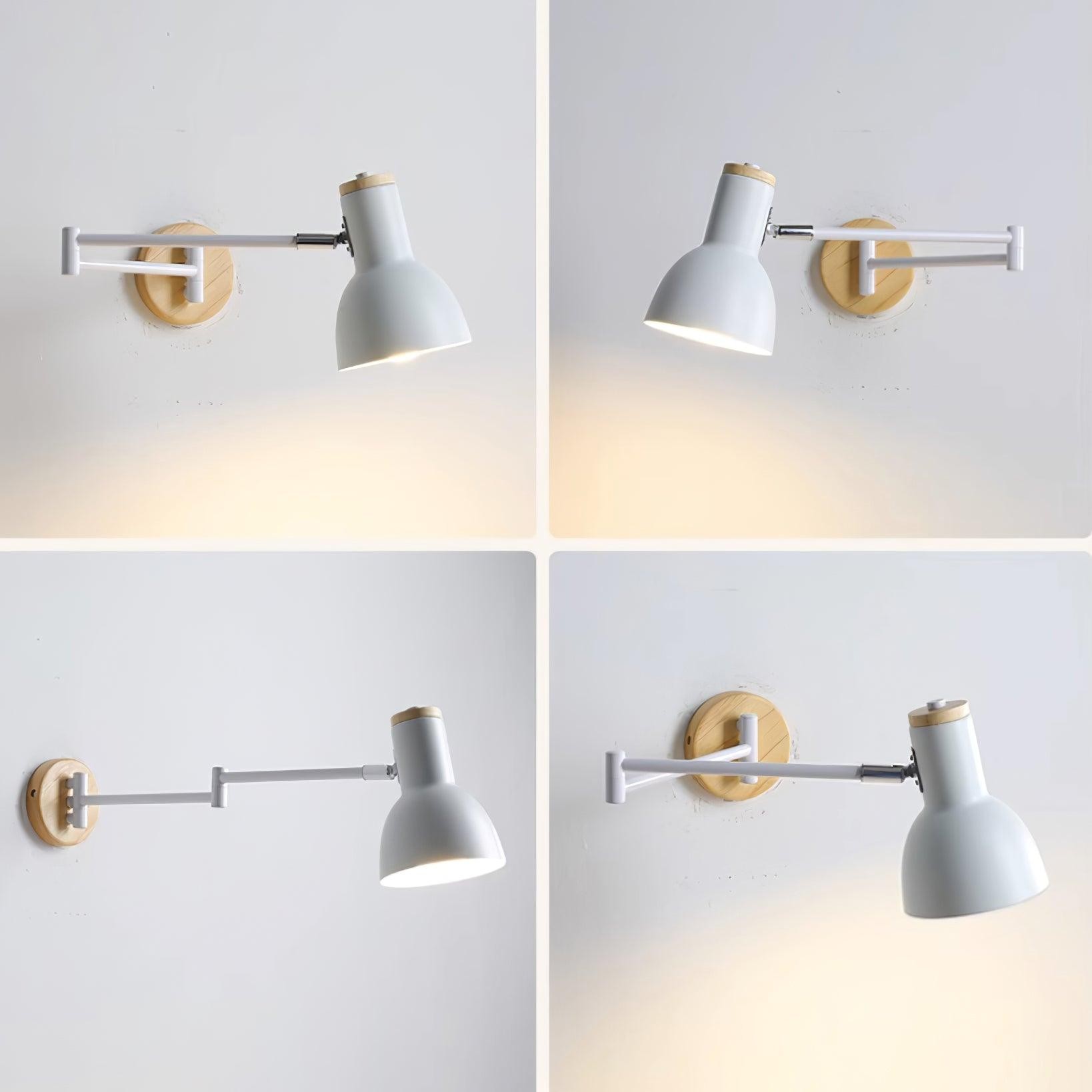 Wooden Adjustable Wall Lamp M394