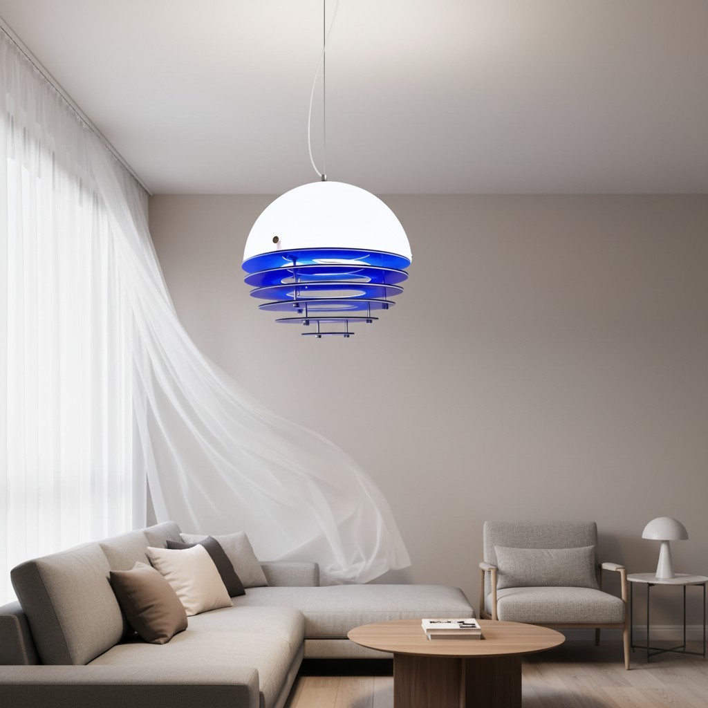 Afterglow Modern Layered Acrylic Sunset Pendant Light for Living Room and Bedroom T547