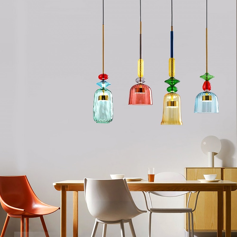 Nordic Colorful Lollipop Glass Pendant Light S97