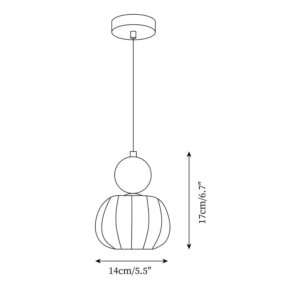French Vintage Cream Pendant Lamp M129