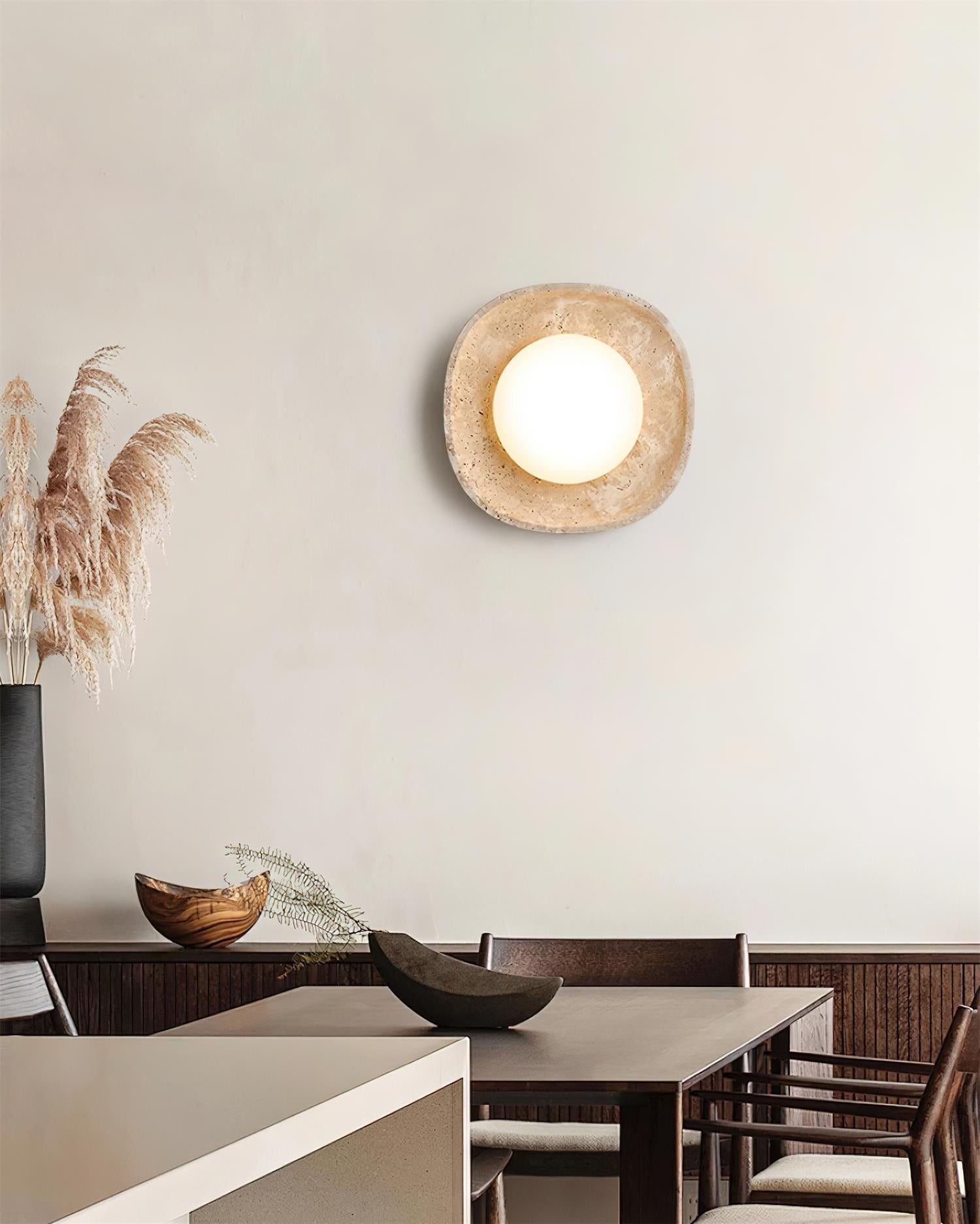 Japanese Style Wabi-Sabi Stone Wall Lamp M263