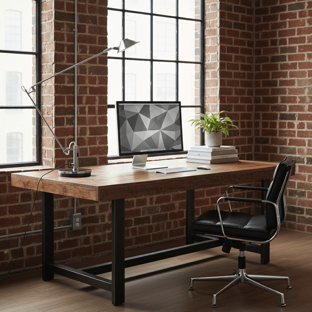 Adjustable Black Office Task Lamp D372