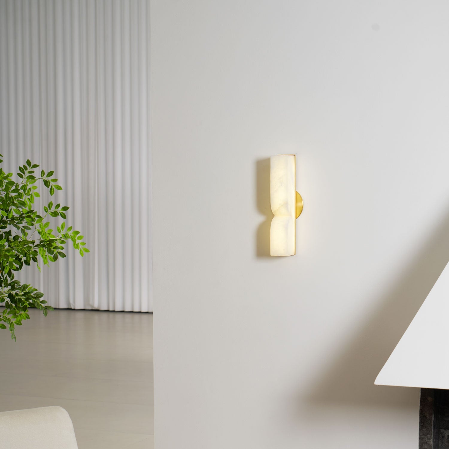 Rectangular Alabaster Wall Lamp D639