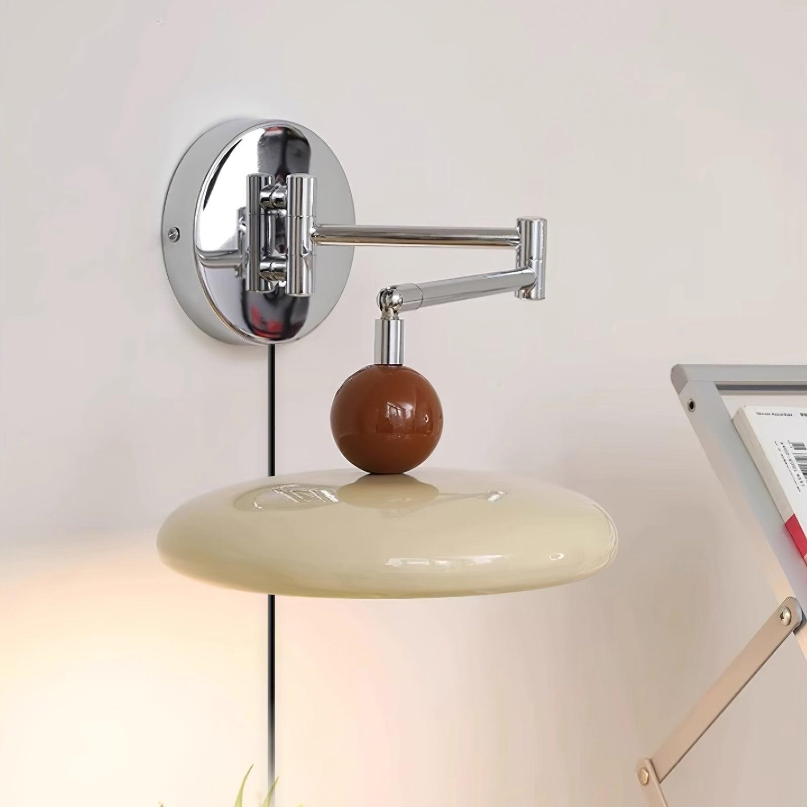 Swing Arm Bedside Plug In Wall Lamp M244